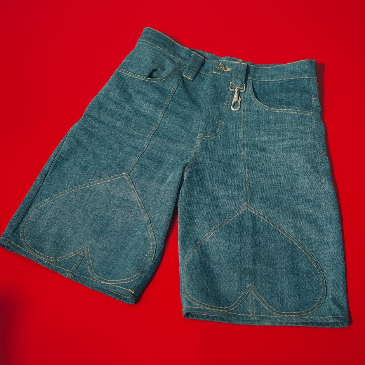 HEART SHORTS - BLUE
