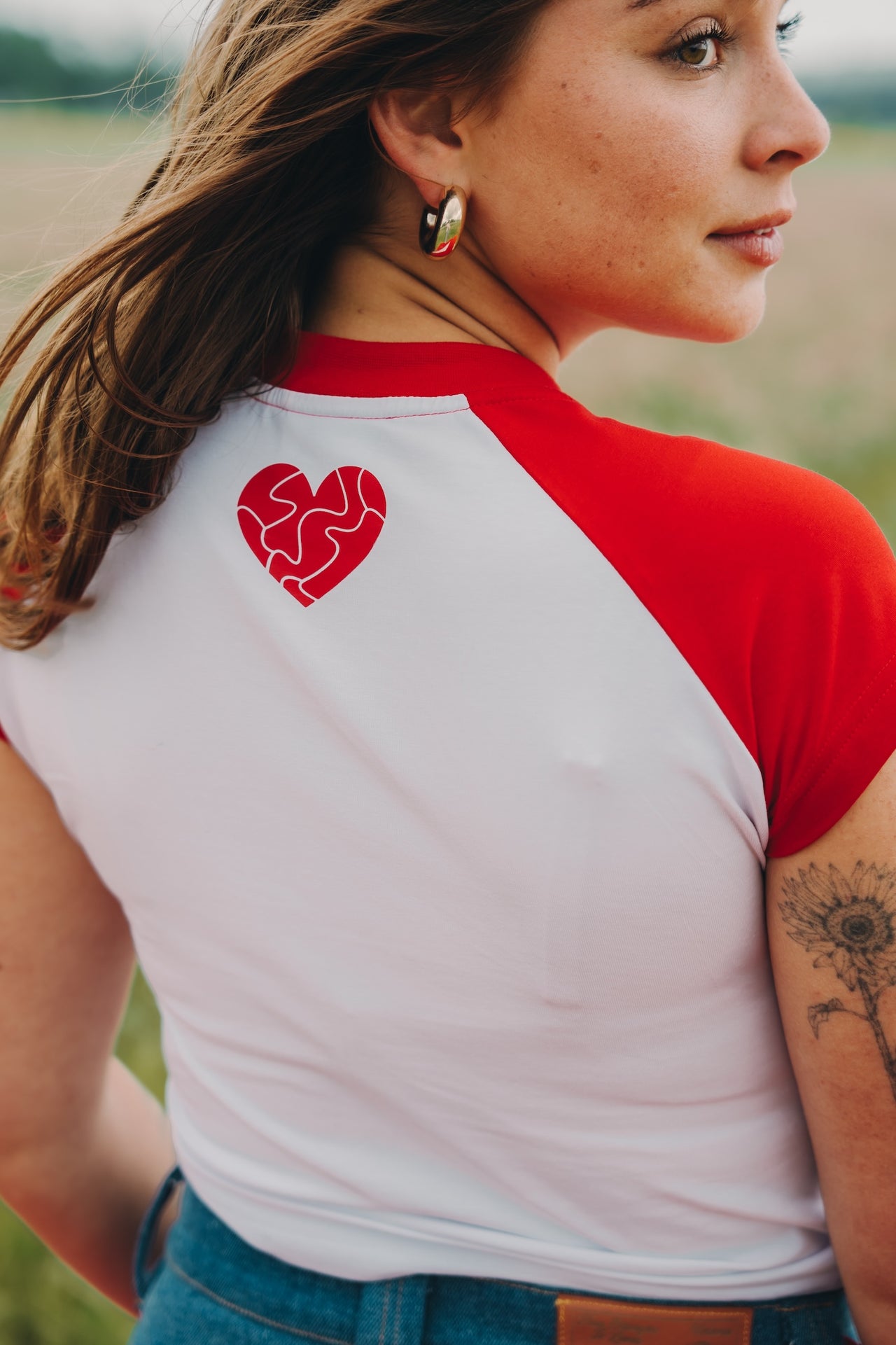 RAGLAN BABYTEE - RED