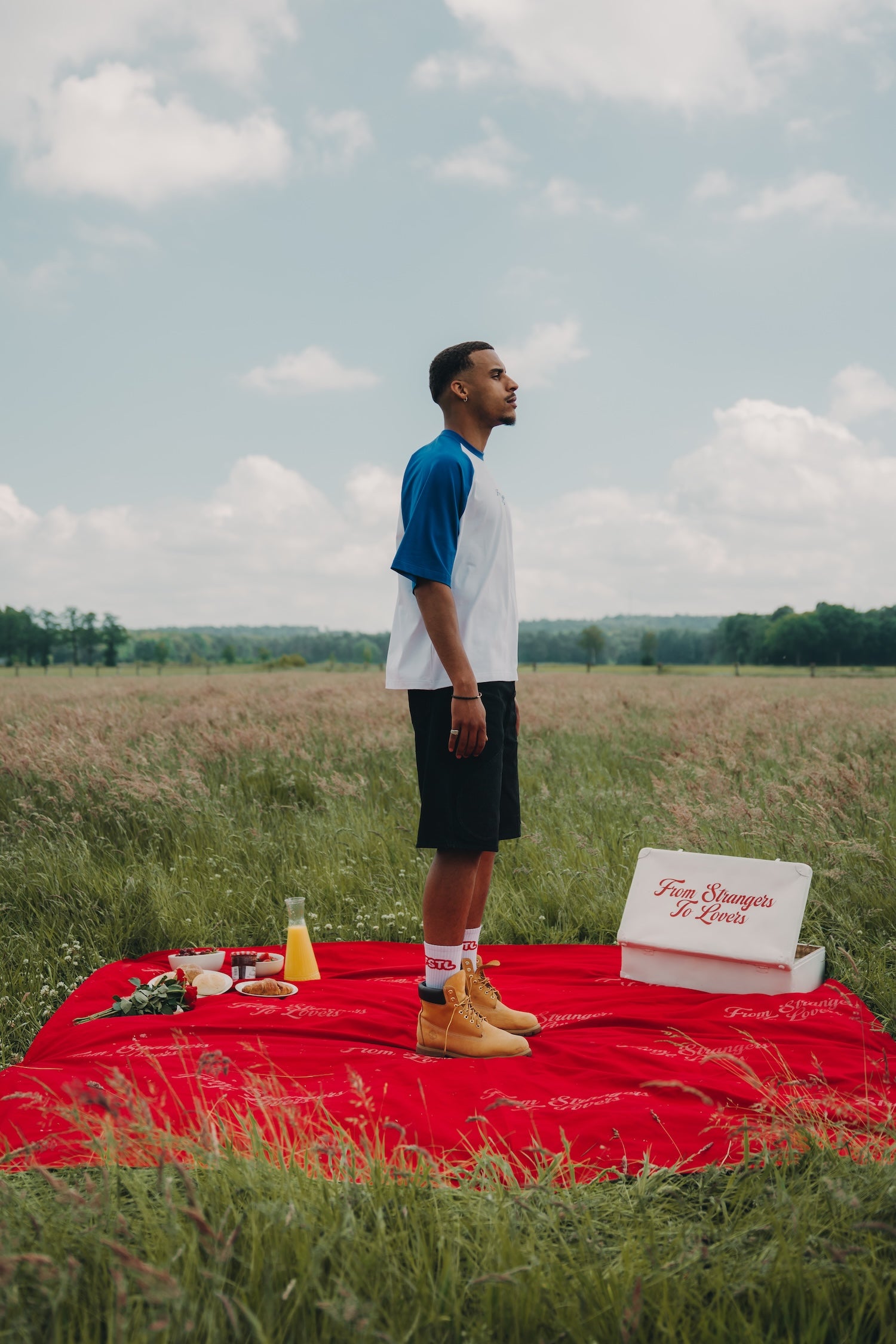 RAGLAN TEE - BLUE – fromstrangerstolovers