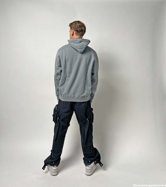 FROM STRANGERS TO LOVERS BASIC HOODIE - GRAY