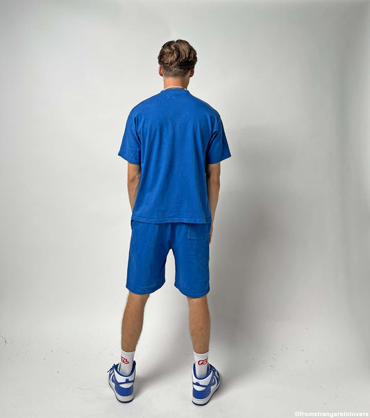 FROM STRANGERS TO LOVERS BASIC SHORTS - BLUE